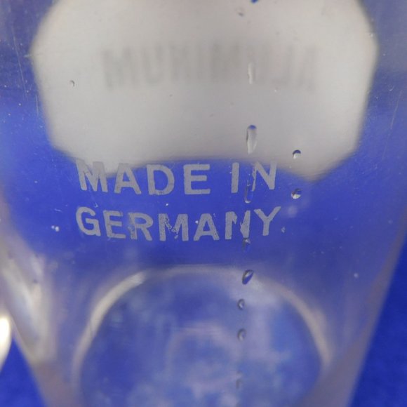 Antique Chemist Apothecary Glass Jars Bottles  Arseniic / Aluminum Germany 6.5" - Picture 4 of 9